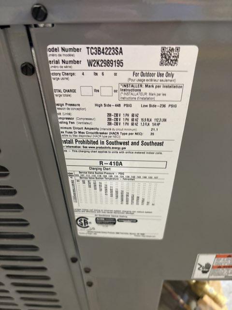 3.5 Ton Split-System Air Conditioner; 208-230/60/1, R410A, 13 SEER