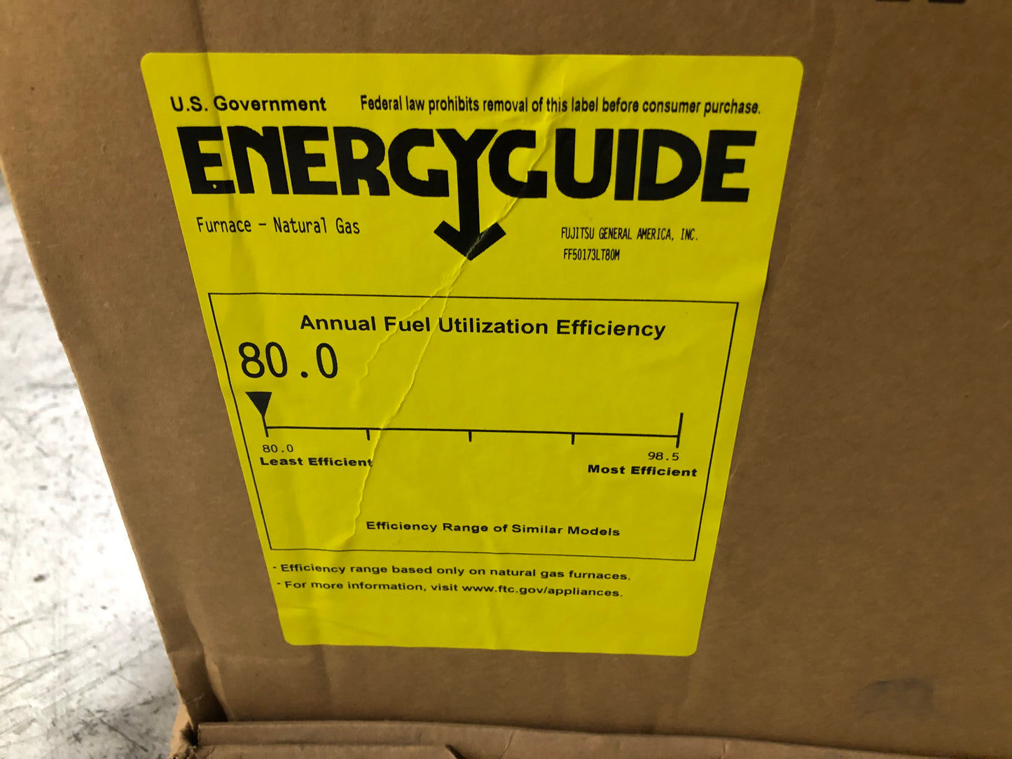 Horno de gas de velocidad variable con comunicación UP/HORZ ECM de 2 etapas y 50 000 BTU, 80 % AFUE, 115/60/1 CFM: 1200