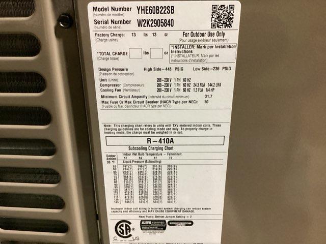 5 Ton Split-System Heat Pump 208-230/60/1 R410A 14 SEER