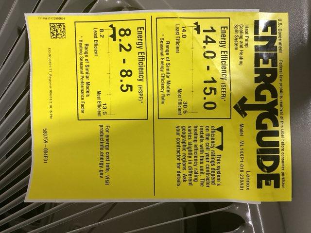 1.5 Ton Single Stage Split-System Heat Pump 208-230/60/1 R410A 14 SEER