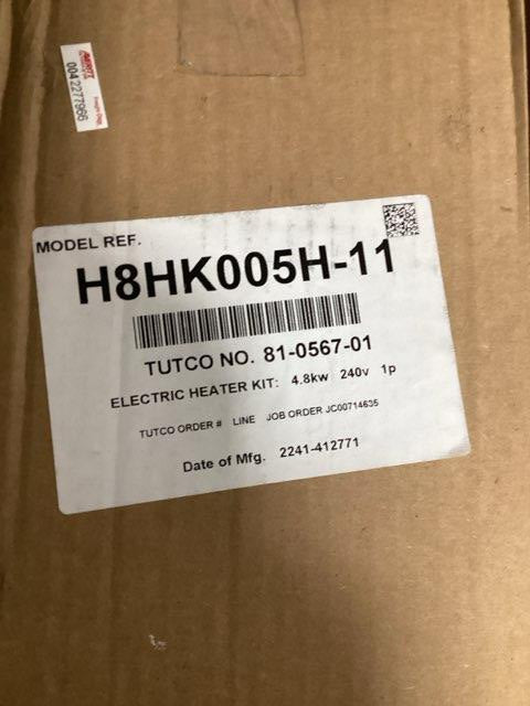 5 KW Electric Heat Kit with Breaker 240/60/1