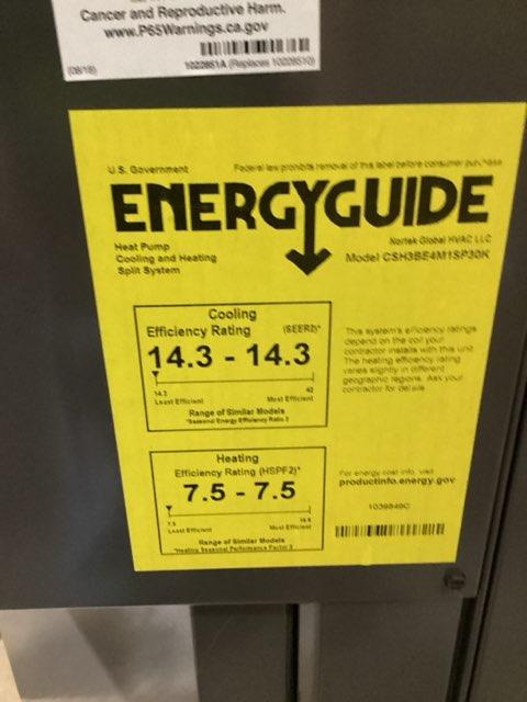 2.5 Ton Single Stage Split-System Heat Pump; 208-230/60/1, R-410A,14.3 SEER2