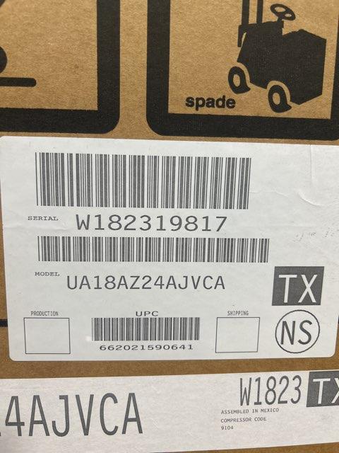 2 Ton Inverter Split-System Communicating Air Conditioner 208-230/60/1 R410A 18 SEER2