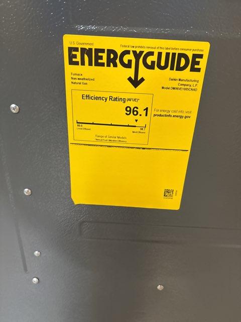 100,000 BTU Low NOx 2-Stg Upflow/Horizontal ECM Multi Speed Gas Furnace 96% 115/60/1 CFM: 2000