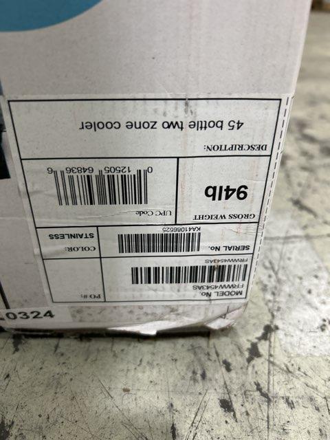 4.4 Cu.Ft. Free Standing Stainless Steel Wine Cooler, 115 Volt