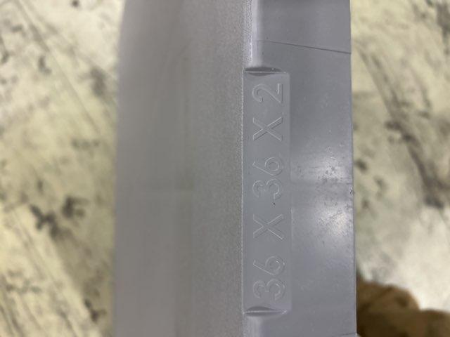 36" x 36" x 2" Gray Plastic Equipment Pad