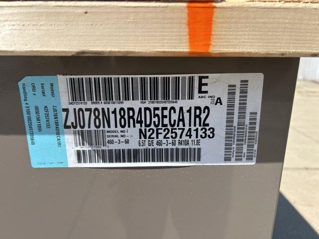 6.5 Ton Two-Stage Convertible Natural Gas/Electric Packaged Unit, 11.8 EER, 460/60/3, R410A