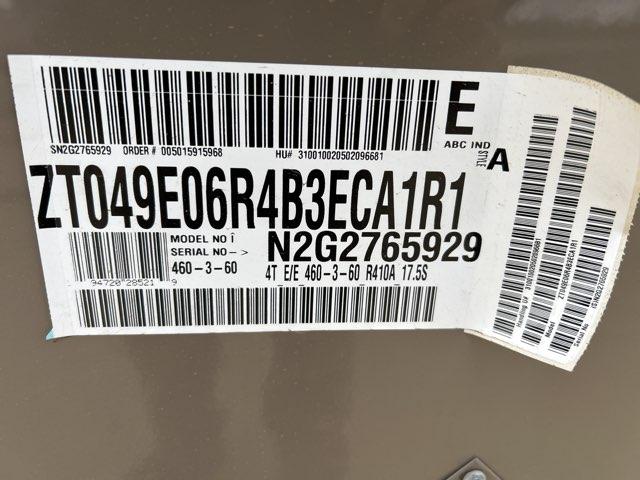 4 Ton 2-Stg Convertible Packaged Air Conditioning Unit W/ 6 KW Heat, 17.5 SEER, 460/60/3, R410A