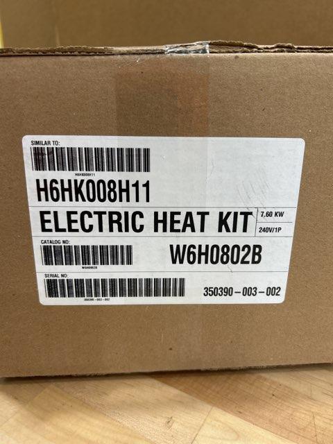 8 Kw Electric Heat Kit, 208-240/60/1
