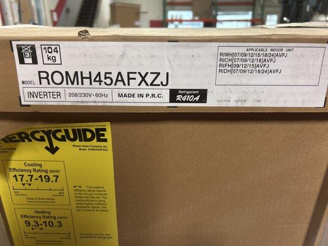 45,000 BTU Multi-Zone Outdoor Inverter Heat Pump Mini Split Unit, 20 SEER 208-230/60/1 R-410A