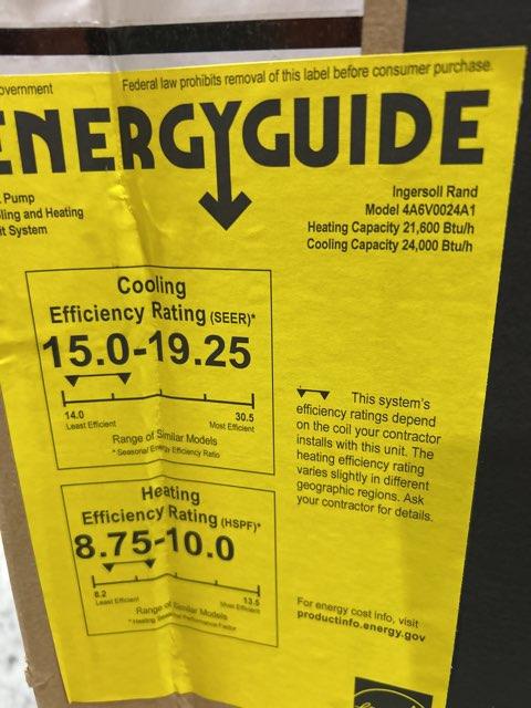 2 Ton Variable Speed Split-System Communicating Heat Pump 208-230/60/1 R410A 20 SEER