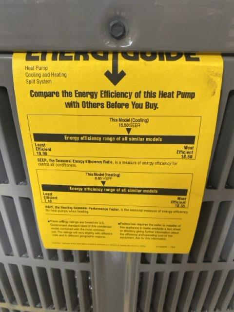 2 Ton Single-Stage Split-System Heat Pump 208-230/60/1 R410A 15 SEER