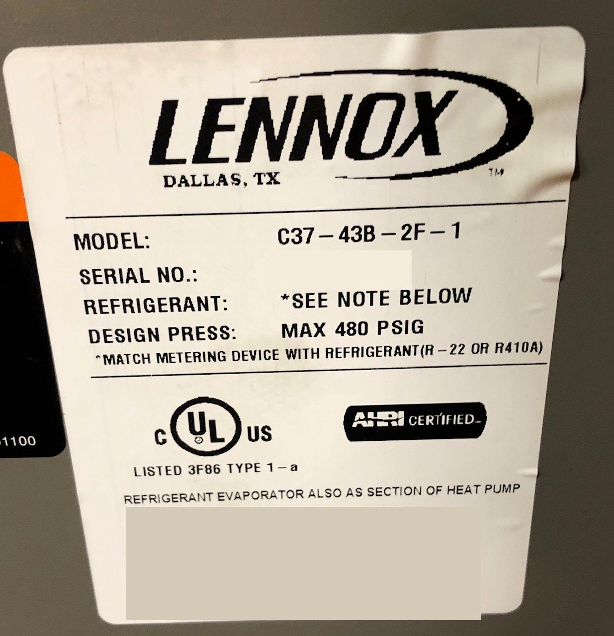 3.5 Ton SS AC R-410A 13 Seer and 3.5 Ton Upflow Cased Evap Coil 17.5w