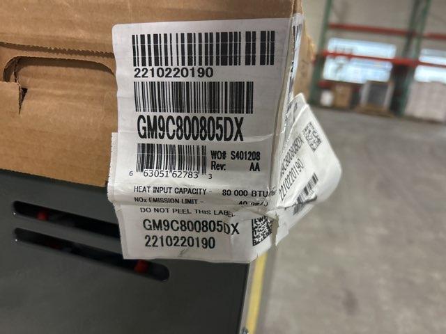 80,000 BTU 2-Stg Low Nox Upflow/Horizontal ECM Multi Speed Gas Furnace 80% AFUE 115/60/1 CFM: 2000
