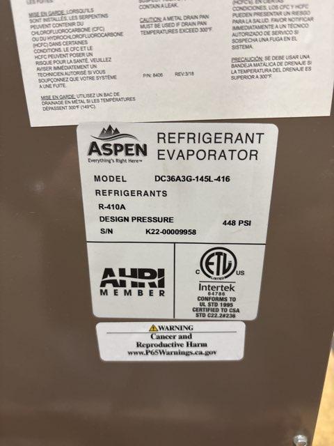 3 Ton AC/HP Upflow/Downflow Cased A Coil, R410A CFM 1200