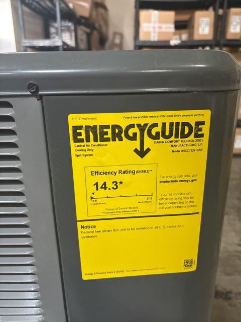 2 Ton Two-Stage Split-System Communicating Air Conditioner 208-230/60/1 R410A 17 SEER2