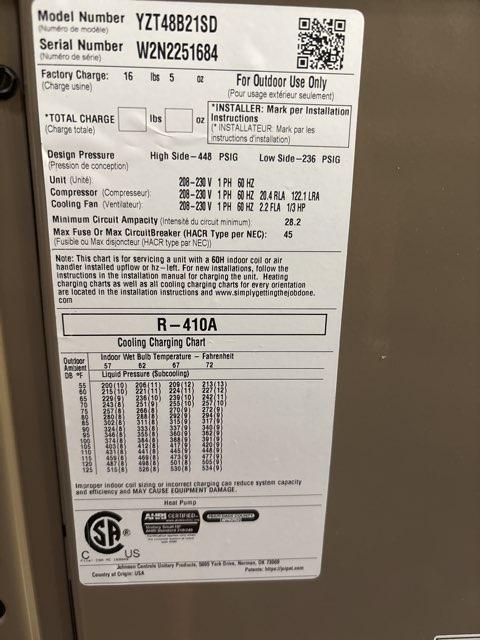 4 Ton Two-Stage Split-System Communicating Compatible Heat Pump 208-230/60/1 R410A 19 SEER