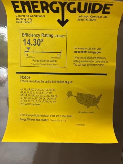 4 Ton Two-Stage Split-System Communicating Compatible Air Conditioner 208-230/60/1 R410A 14.3 SEER2