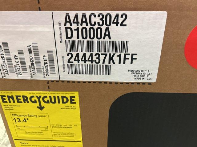 3.5 Ton Single-Stage Split-System Air Conditioner 208-230/60/1 R410A 13.4 SEER2