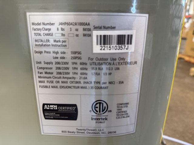 3.5 Ton Single-Stage Split-System Heat Pump 208-230/60/1 R410A 16 SEER