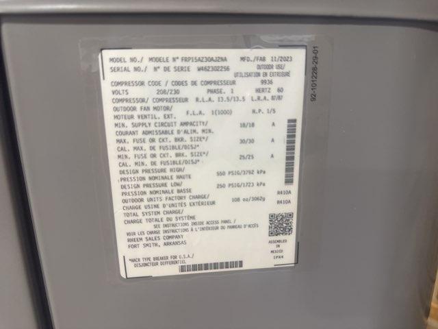 2.5 Ton Two-Stage Split-System Heat Pump 208-230/60/1 R410A 15.2 SEER2