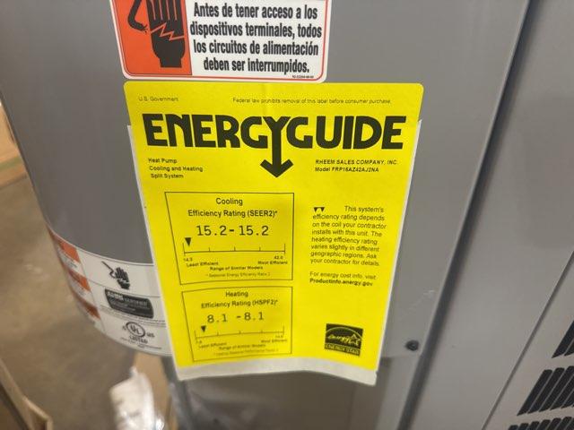 3.5 Ton Two-Stage Split-System Heat Pump 208-230/60/1 R410A 15.2 SEER2