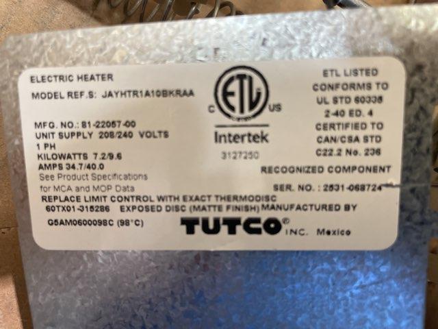 10 KW Electric Heat Kit with Breaker 208/240/60/1