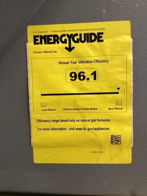 90,000 BTU Low NOx 2-Stg Up/Horz ECM Var Spd Comm Compatible Gas Furnace 95% 115/60/1 CFM: 2000