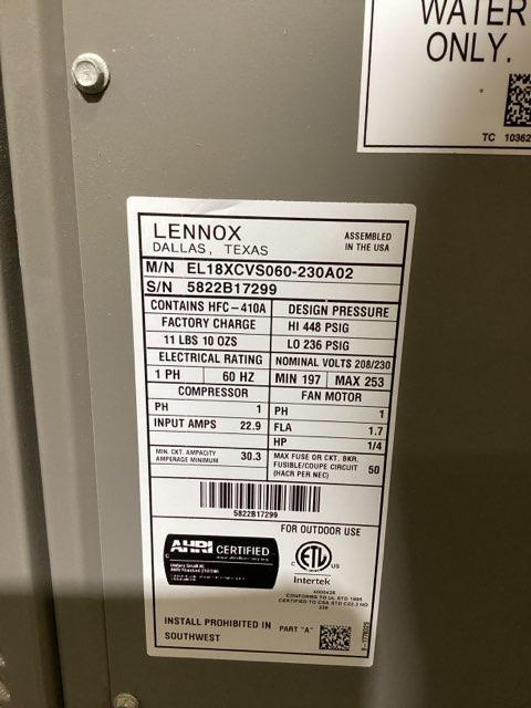 5 Ton Var Spd Split-System Communicating Compatible Air Conditioner 208-230/60/1 R410A 18 SEER