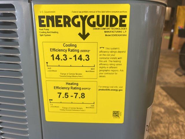 2 Ton Single-Stage Split-System Heat Pump 208-230/60/1 R410A 14.3 SEER2