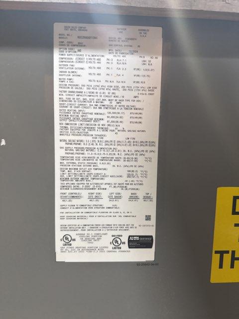 COMMERCIAL 5 Ton Single-Stage Convertible Natural Gas/Electric Packaged Unit 14 SEER 460/60/3 R410A