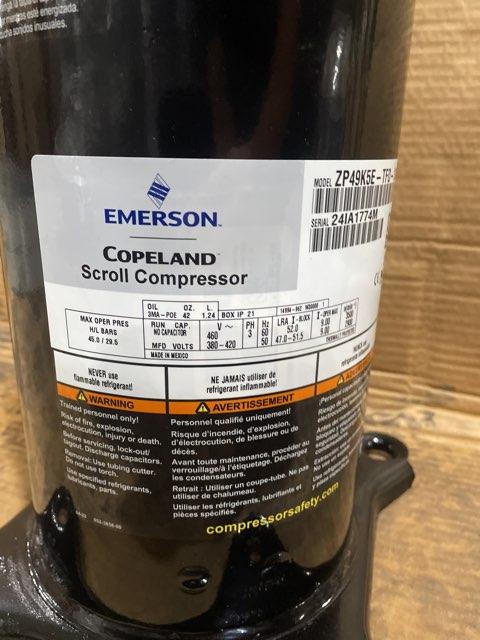 4 Ton AC/HP Scroll Compressor 380-420/460/50-60/3 R410A