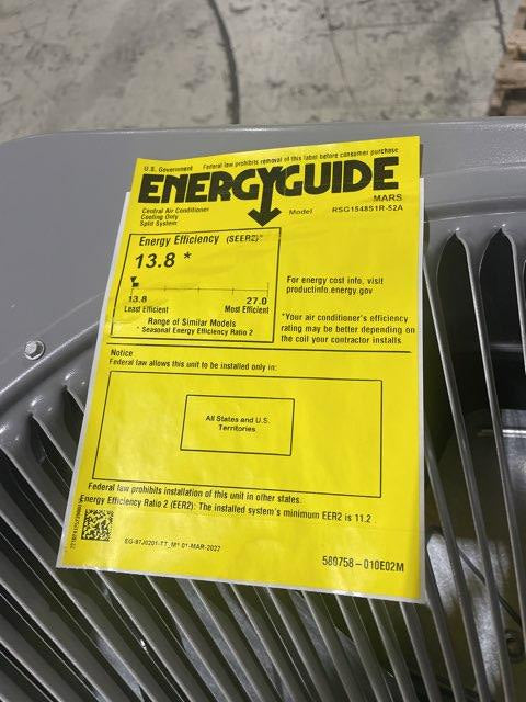4 Ton Single-Stage Split-System Air Conditioner 208-230/60/1 R410A 13.8 SEER