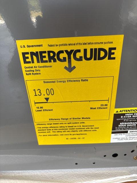 BOMBA DE CALOR DE SISTEMA DIVIDIDO DE 1,5 TONELADAS 208-230/60/1, R410A, 14 SEER