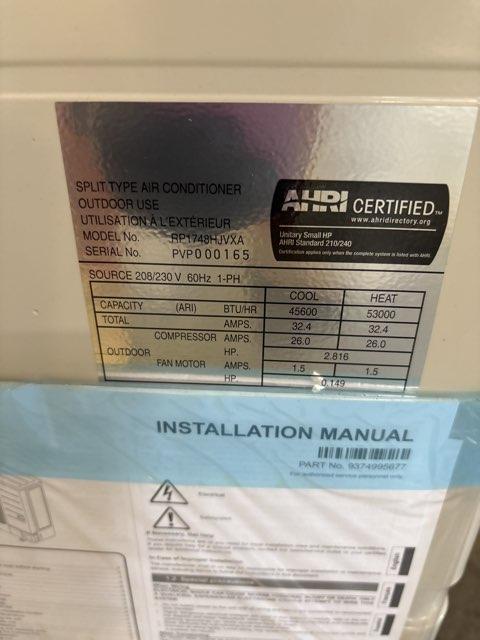 4 Ton Inverter Split-System Communicating Heat Pump 208-230/60/1 R410A 17 SEER