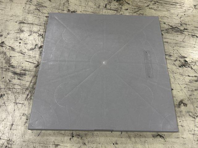 3.5 Ton SS Air Conditioner 13 SEER 208-230/60/1 R-410A and 32" x 32" x 2" Gray Plastic Equipment Pad