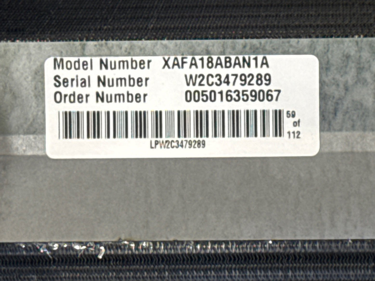 1.5 Ton AC/HP Upflow/Downflow Cased A Coil, R410A CFM 600