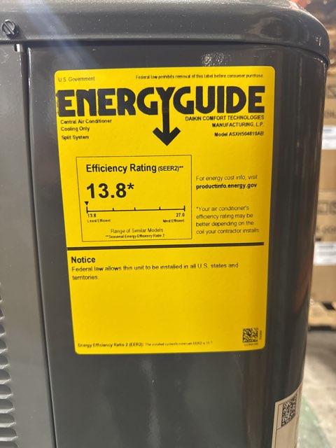 4 Ton Single-Stage Split-System Air Conditioner 208-230/60/1 R410A 15.2 SEER2