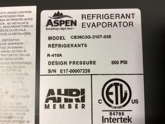 3 Ton AC/HP Horizontal Cased Flat Coil, R410A CFM 1200