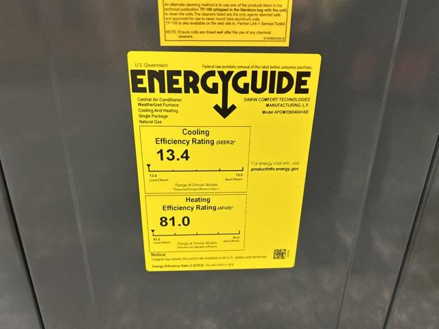 3 Ton Single-Stage Convertible Natural Gas/Electric Packaged Unit, 13.4 SEER2, 208-230/60/1, R410A