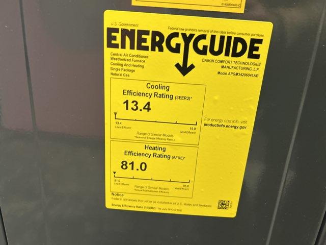 3.5 Ton Single-Stage Convertible Natural Gas/Electric Packaged Unit, 13.4 SEER2, 208-230/60/1, R410A