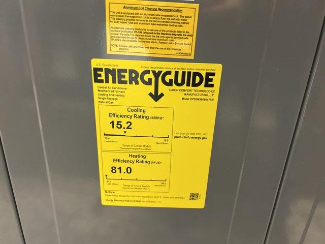 3 Ton Two-Stage Convertible Natural Gas/Electric Packaged Unit, 15.2 SEER2, 208-230/60/1, R410A