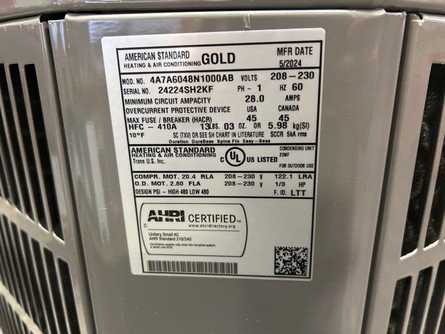 4 Ton Two-Stage Split-System Air Conditioner 208-230/60/1 R410A 14.3 SEER