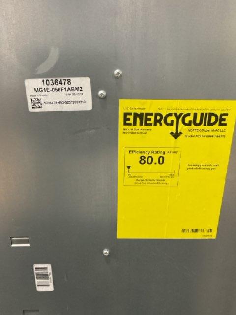 56,000 BTU 1-Stg Downflow ECM Multi Speed Gas Manufactured Housing Furnace 80% 120/60/1 CFM: 928