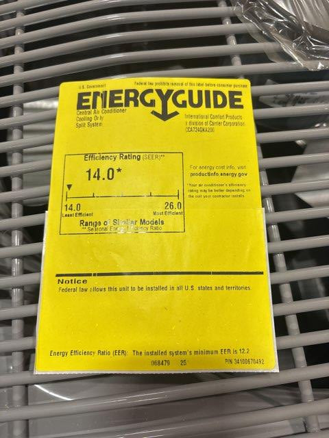 2 Ton Two-Stage Split-System Communicating Air Conditioner 208-230/60/1 R410A 17 SEER