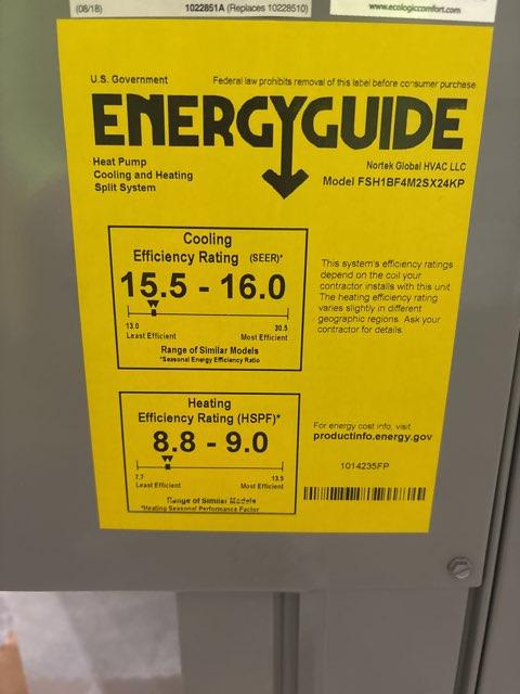 2 Ton Two-Stage Split-System Heat Pump 208-230/60/1 R410A 16 SEER