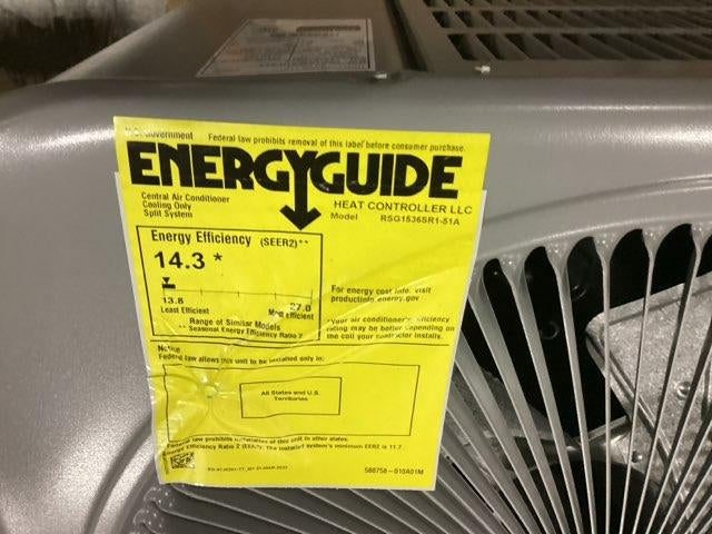 3 Ton Single-Stage Split-System Air Conditioner 208-230/60/1 R410A 14.3 SEER