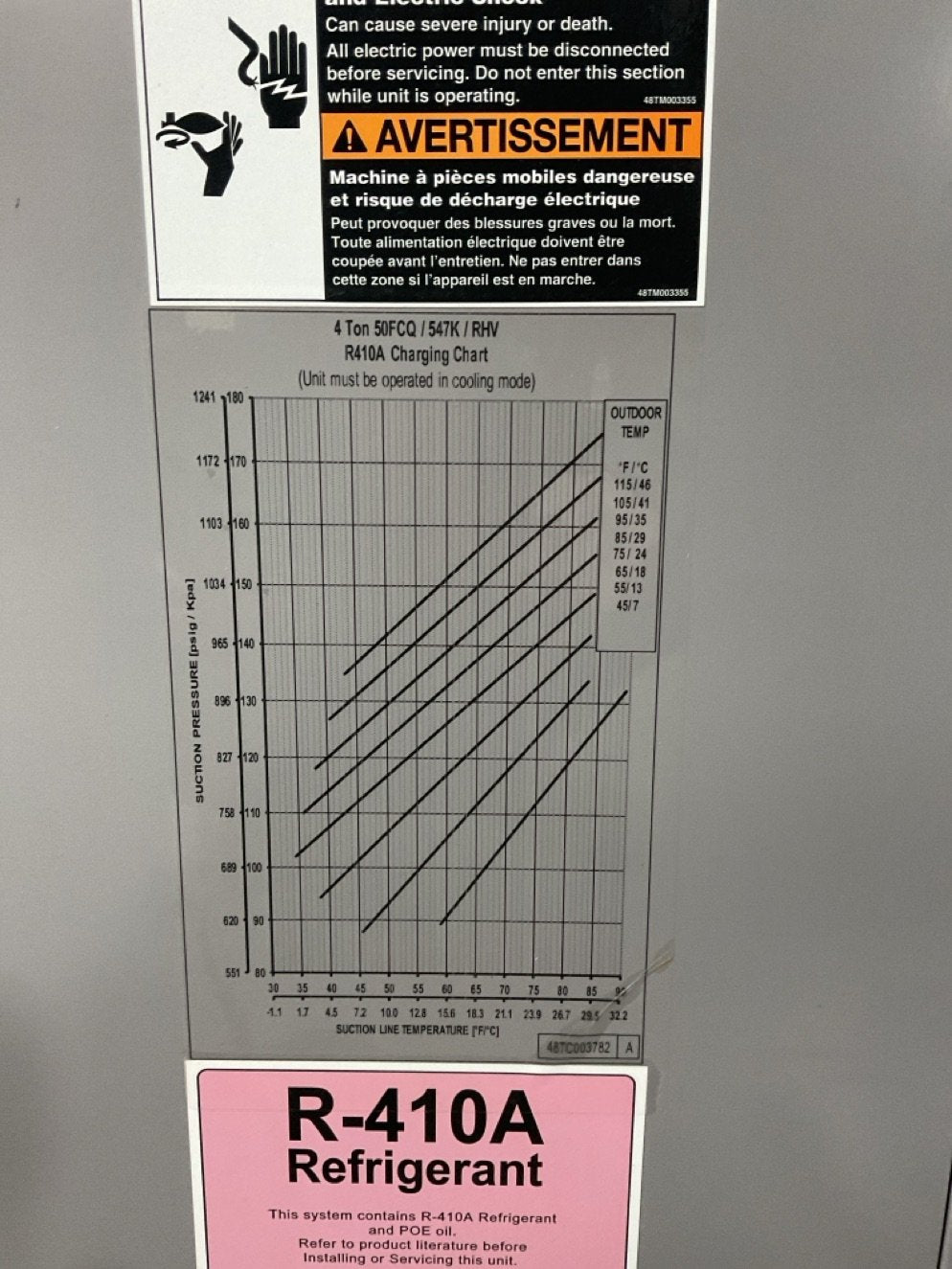 4 Ton Single-Stage Convertible Packaged Heat Pump Unit, 14.3 SEER, 460/60/3, R410A