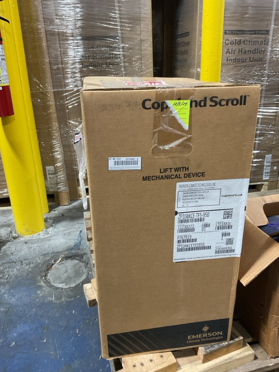 8.5 Ton Single-Stage AC Scroll Compressor 200/230/60/3 R410A