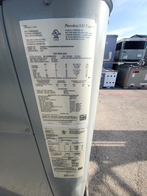 7.5 Ton Three-Stage Convertible Natural Gas/Electric Packaged Unit, 11 EER, 208-230/60/3, R410A
